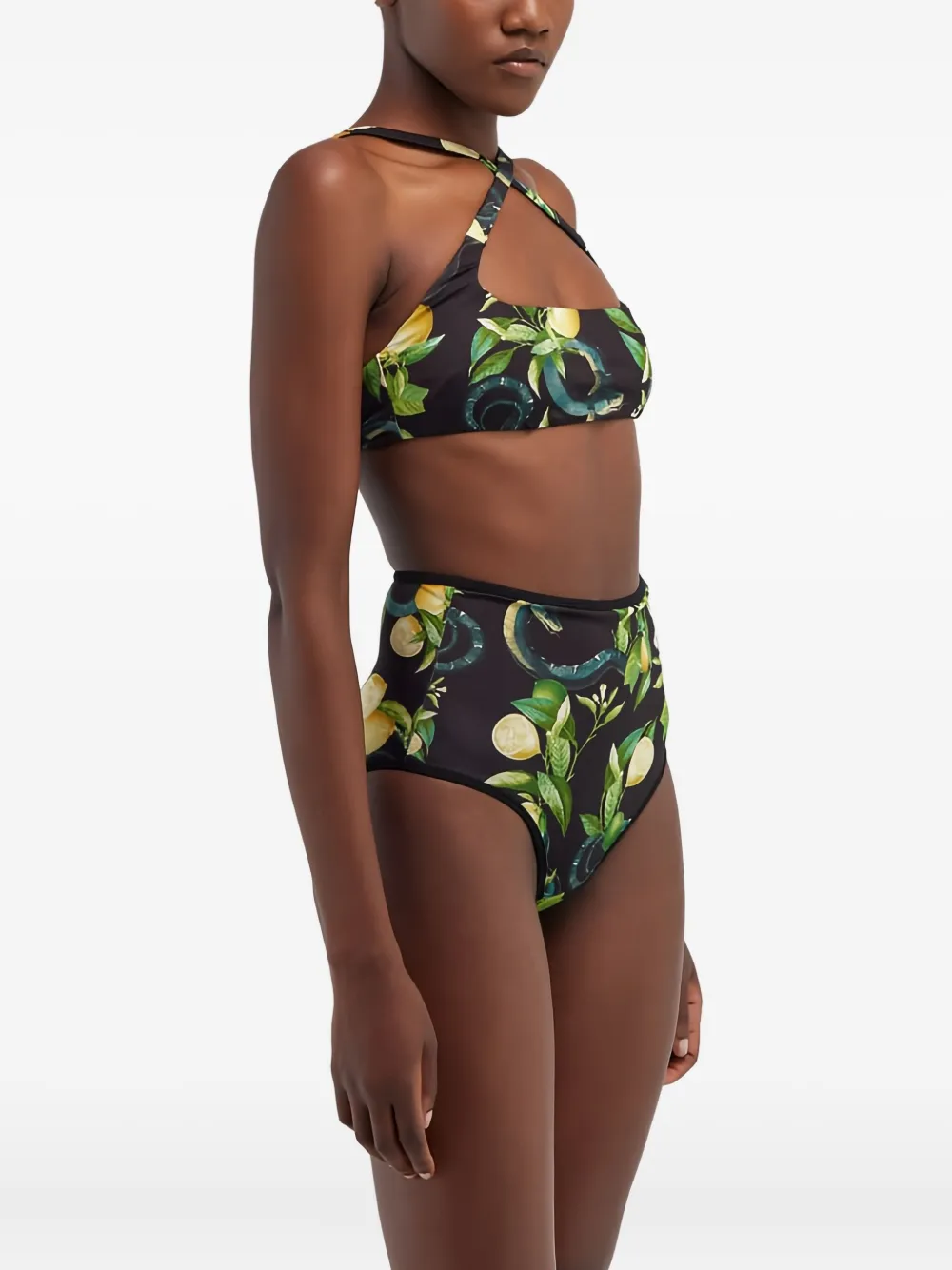 Roberto Cavalli lemon-print bikini button | Bikinis | Image 2