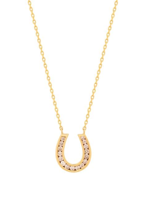 Kamushki collier Horseshoe en or 18ct pavé de diamants