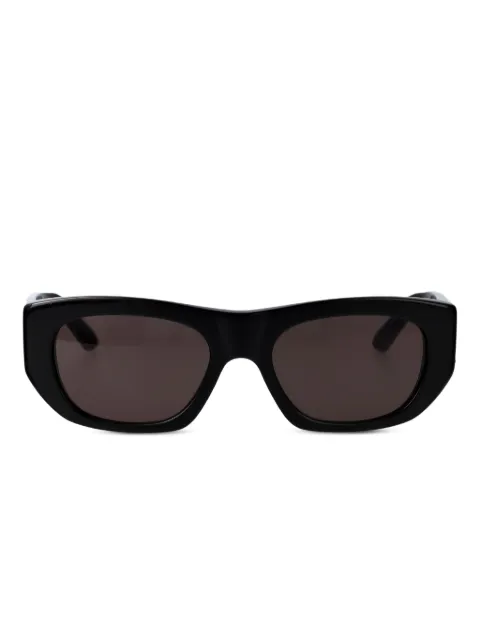 Alexander McQueen Eyewear lentes de sol con armazón geométrica y logo estampado