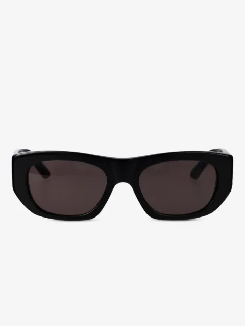 Alexander McQueen Eyewear logo-print geometric-frame sunglasses