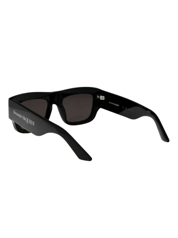 Alexander McQueen Eyewear logo-print square-frame Sunglasses