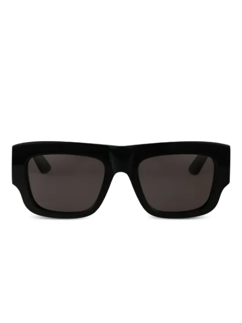 Alexander McQueen Eyewear lentes del sol con armazón cuadrada y logo estampado
