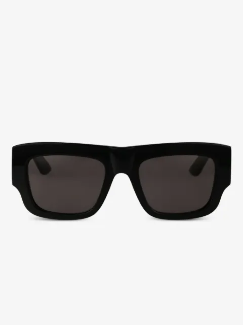 Alexander McQueen Eyewear logo-print square-frame sunglasses
