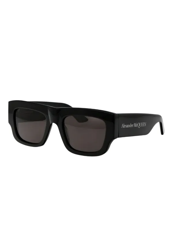 Alexander McQueen Eyewear logo-print square-frame Sunglasses
