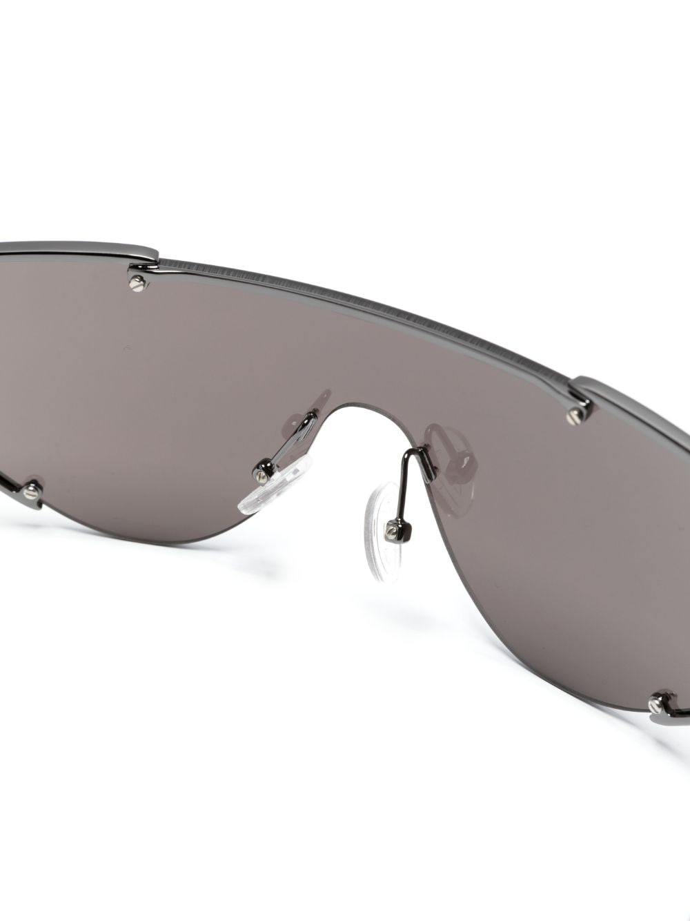 Alexander McQueen Eyewear AMQ The Grip zonnebril met schild montuur Zwart