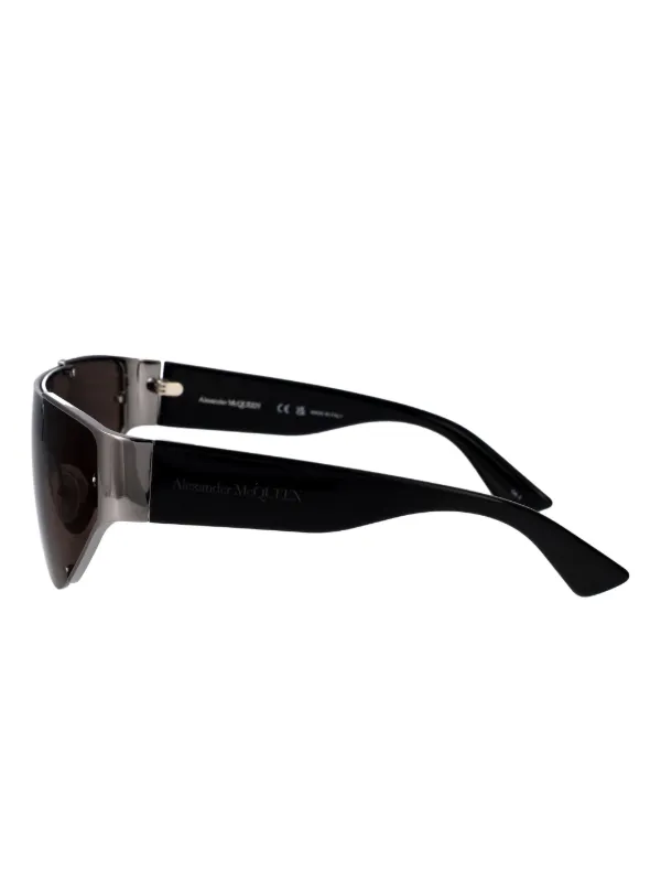 Alexander McQueen Eyewear AMQ シールドサングラス | ブラック