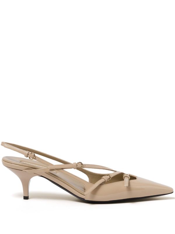 Miu Miu buckle-detail Slingback Pumps - Farfetch