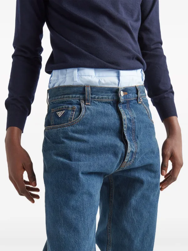Prada low-rise straight-leg Jeans | Blue | FARFETCH Prada low-rise straight-leg Jeans | Blue | FARFETCH