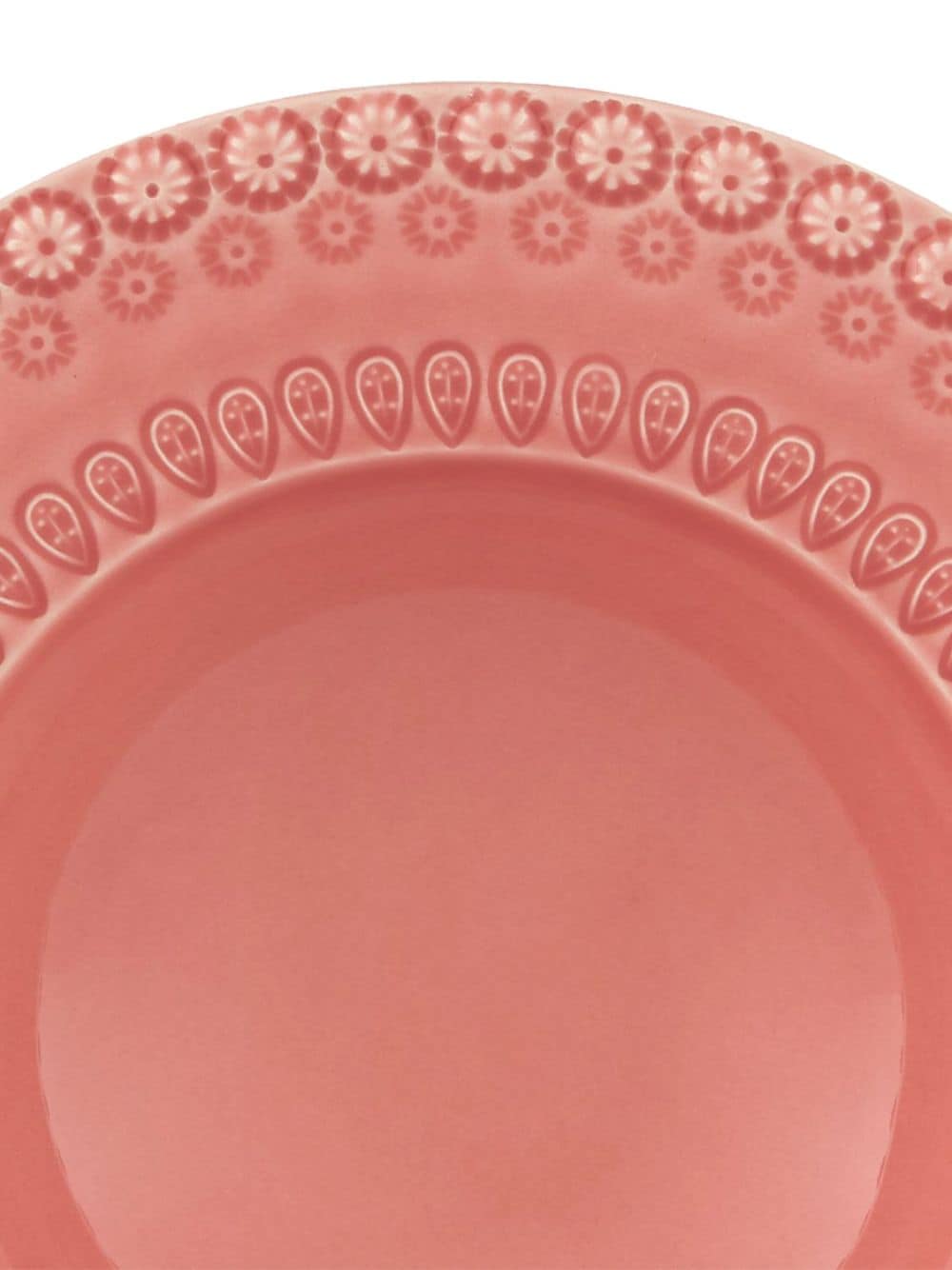Shop Bordallo Pinheiro Fantasia Soup Plate (set Of Four) In Pink
