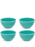 Bordallo Pinheiro Fantasia ceramic bowl (set of four) - Blue