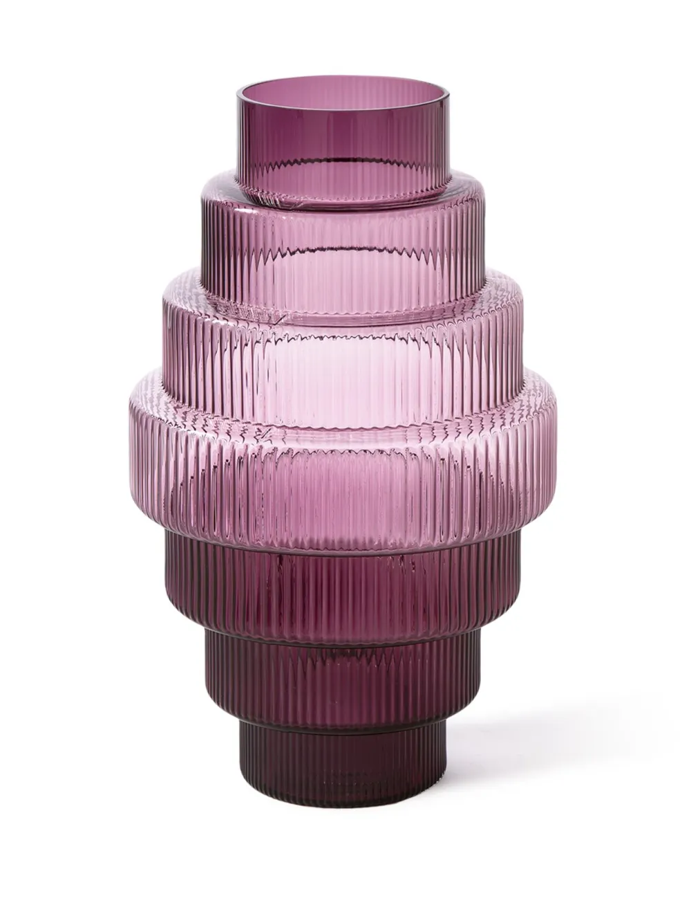 Polspotten Steps Glass Vase (65cm) In Pink