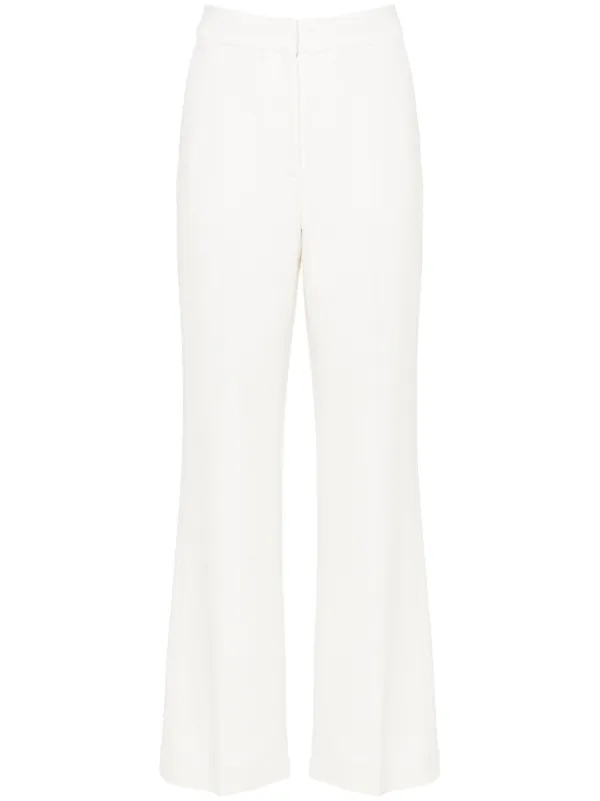 Casablanca Bouclé Tailored Trousers in White