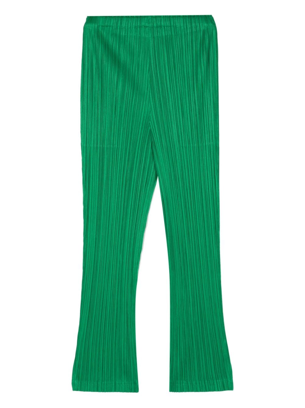 Pleats Please Issey Miyake Broek met elastische taille Groen