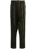 Uma Wang drop-crotch tapered trousers - Green