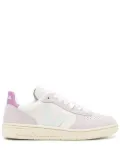 VEJA V-10 panelled leather sneakers - Purple