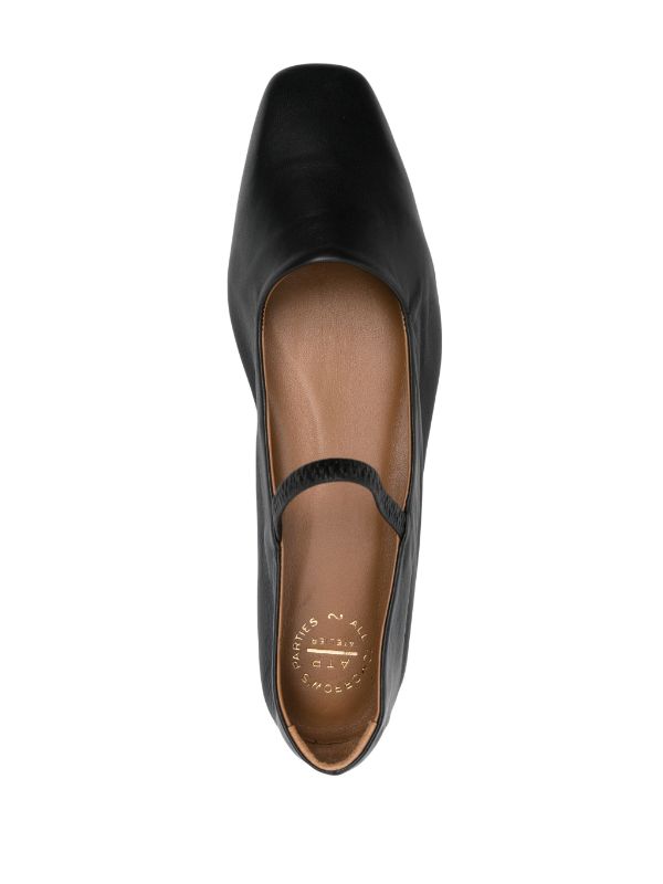 ATP Atelier Petina Leather Ballerina Shoes - Farfetch