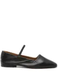 ATP Atelier Petina leather ballerina shoes - Black