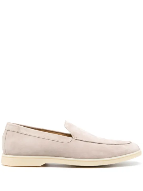 Henderson Baracco mocasines de gamuza con logo bordado