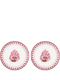 AQUAZZURA CASA Jaipur dinner plates (set of two) - Red