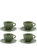 Bordallo Pinheiro Couve coffee set (set of four) - Green