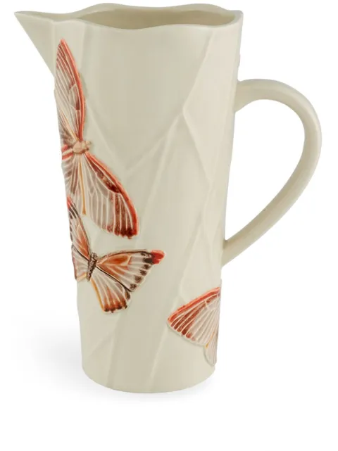 Bordallo Pinheiro Cloudy Butterflies ceramic pitcher (16.7l)