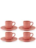 Bordallo Pinheiro Fantasia coffee set (set of four) - Pink