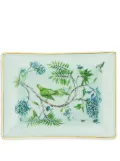 AQUAZZURA CASA Secret Garden porcelain tray (18cm x 14 cm) - Green