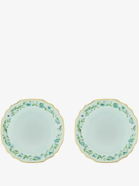 AQUAZZURA CASA set de dos platos de sopa Secret Garden