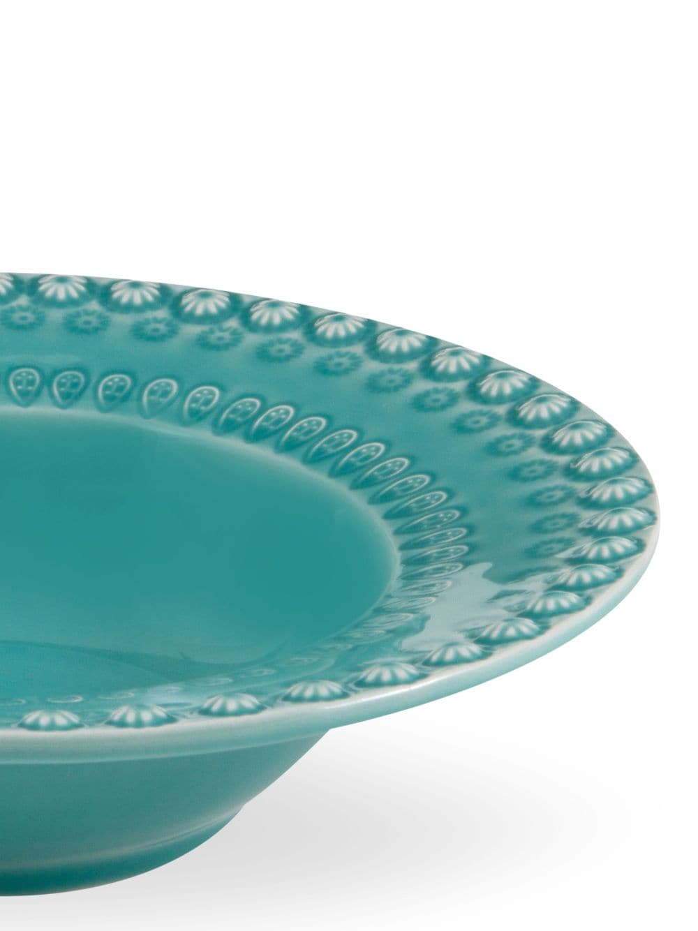 Shop Bordallo Pinheiro Fantasia Ceramic Soup Plates (set Fo Four) In Blue