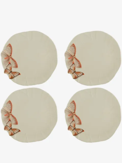 Bordallo Pinheiro Cloudy Butterflies dinner plates (set of four)