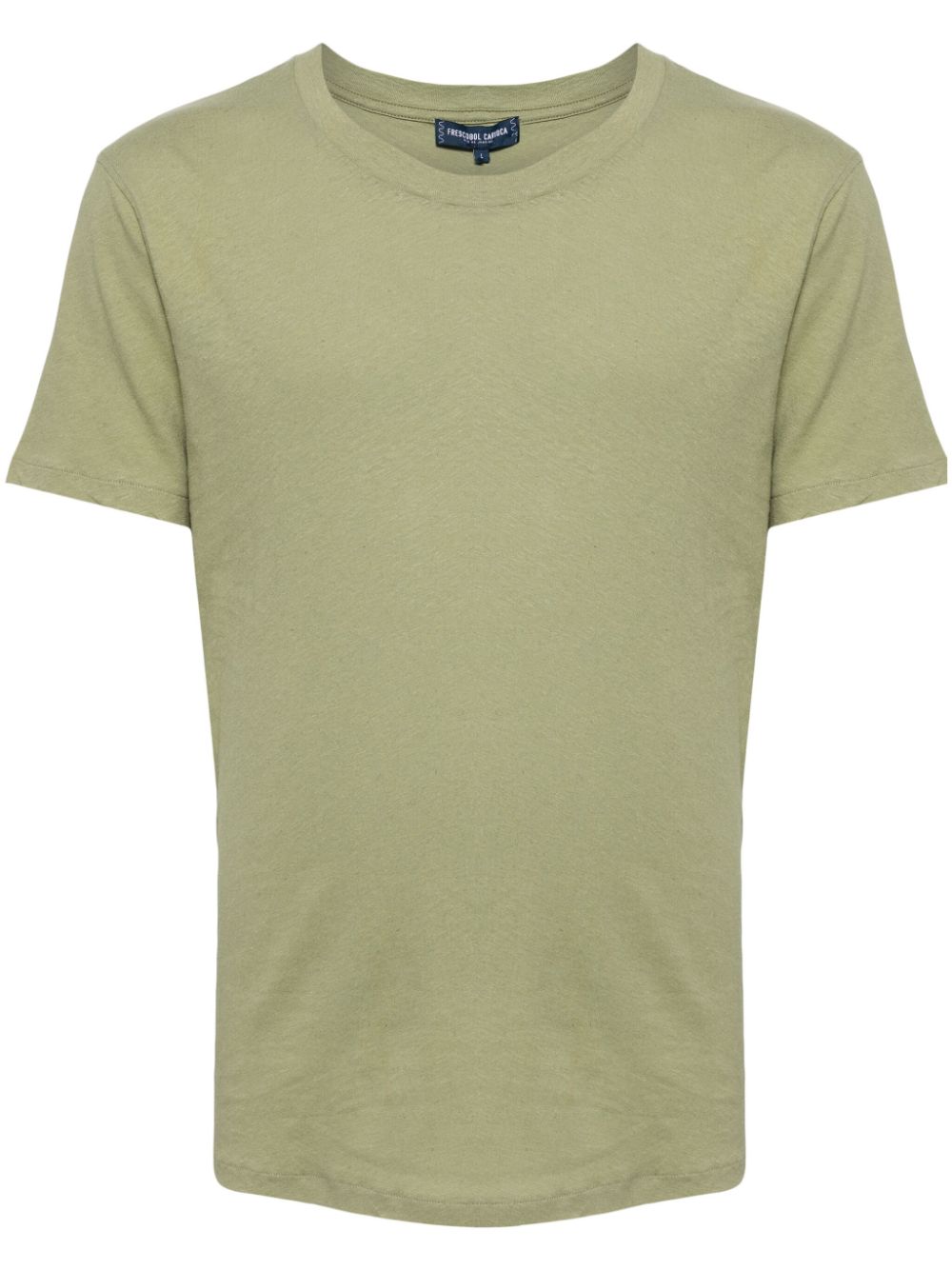 Frescobol Carioca Lucio Cotton-linen T-shirt In Green