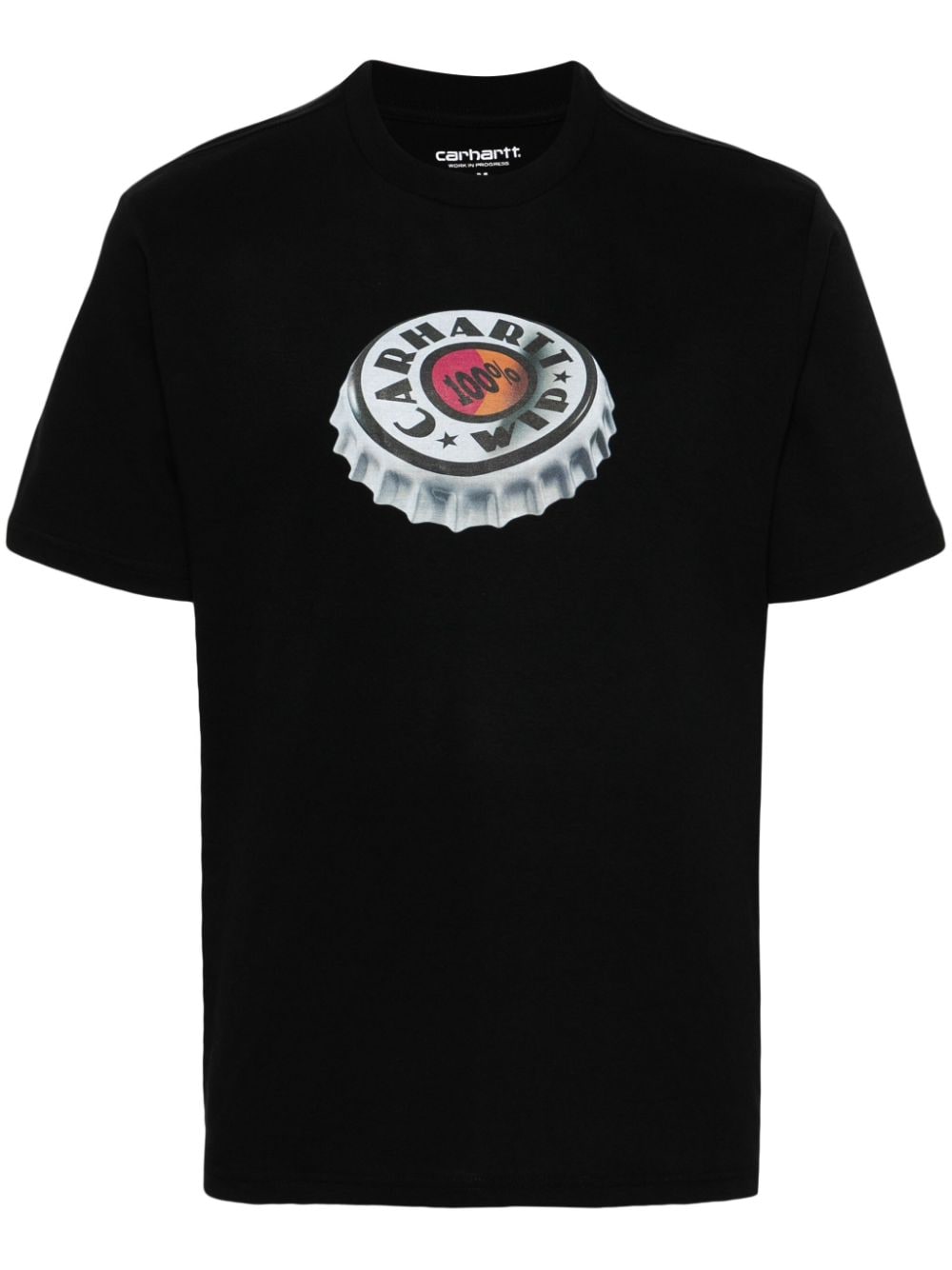 Carhartt WIP T-shirt van biologisch katoen met print Zwart