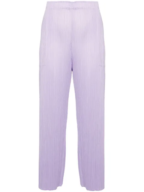 Pleats Please Issey Miyake Monthly Colors April straight-leg trousers