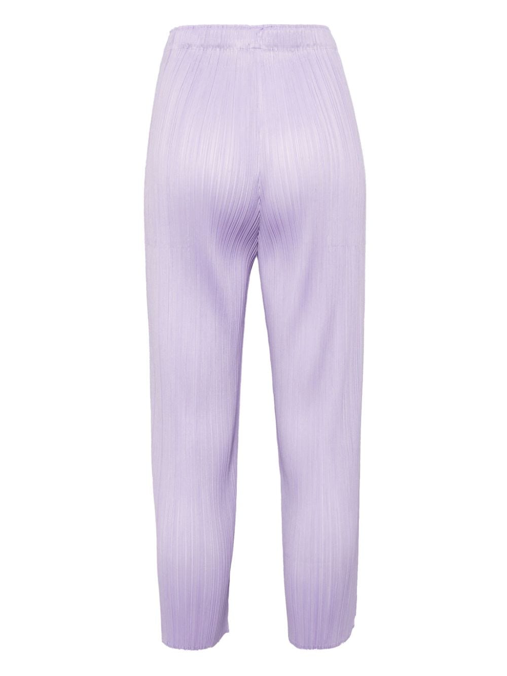 Shop Issey Miyake April Plissé Straight-leg Trousers In Violett