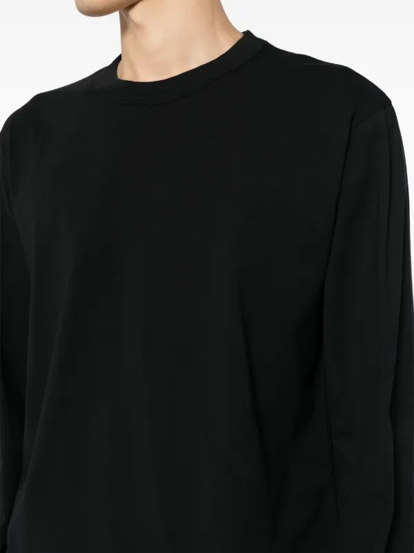 【関税込み】Tekla ブラック 長袖Tシャツ TEKLA long-sleeve organic-cotton T-shirt | Black | FARFETCH