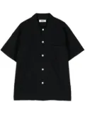 TEKLA plain organic-cotton shirt - Black