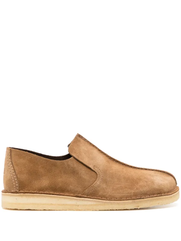 Clarks Desert Mosier Suede Loafers Brown FARFETCH ID