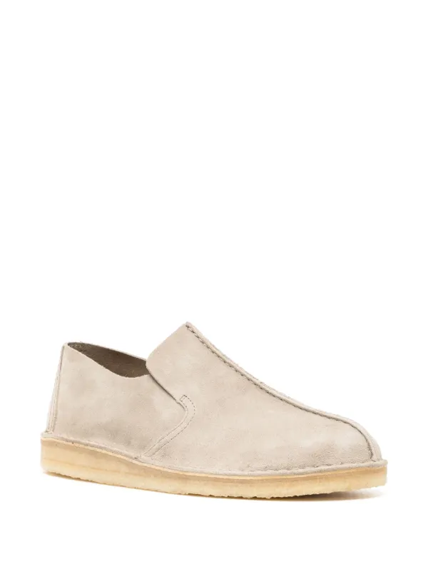 Clarks Originals Desert Mosier Suede Loafers | Grey | FARFETCH