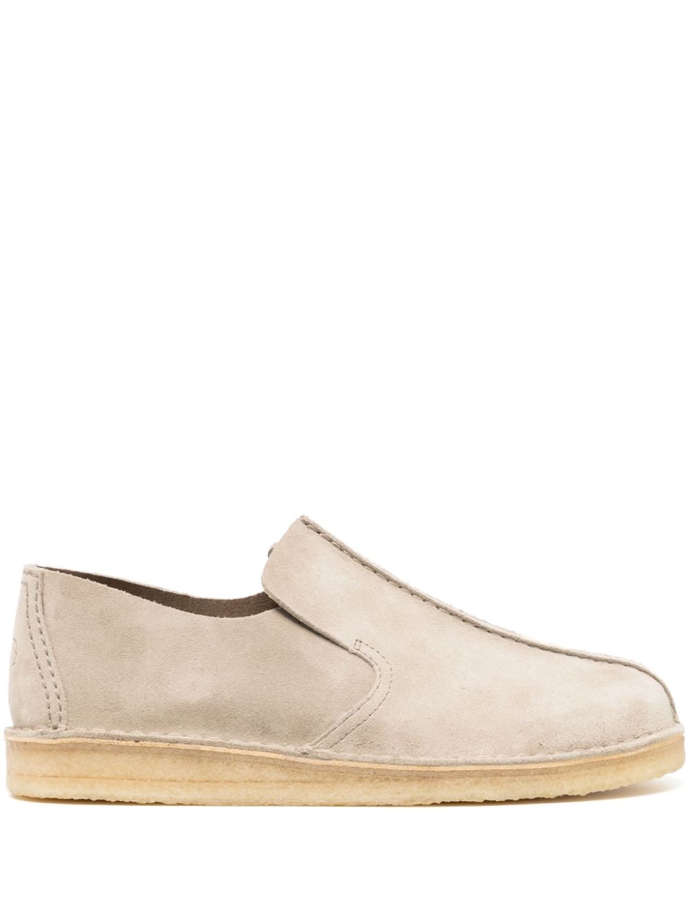 Shop Clarks Desert Mosier Suede Loafers In Grey