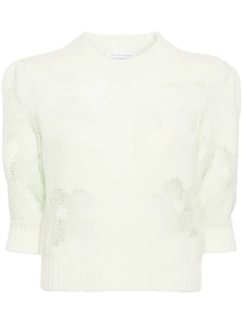 Pull Vienne à fleurs en intarsia - Cecilie Bahnsen - Modalova
