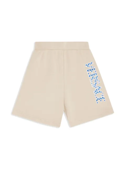 Versace Kids shorts texturizados con logo bordado