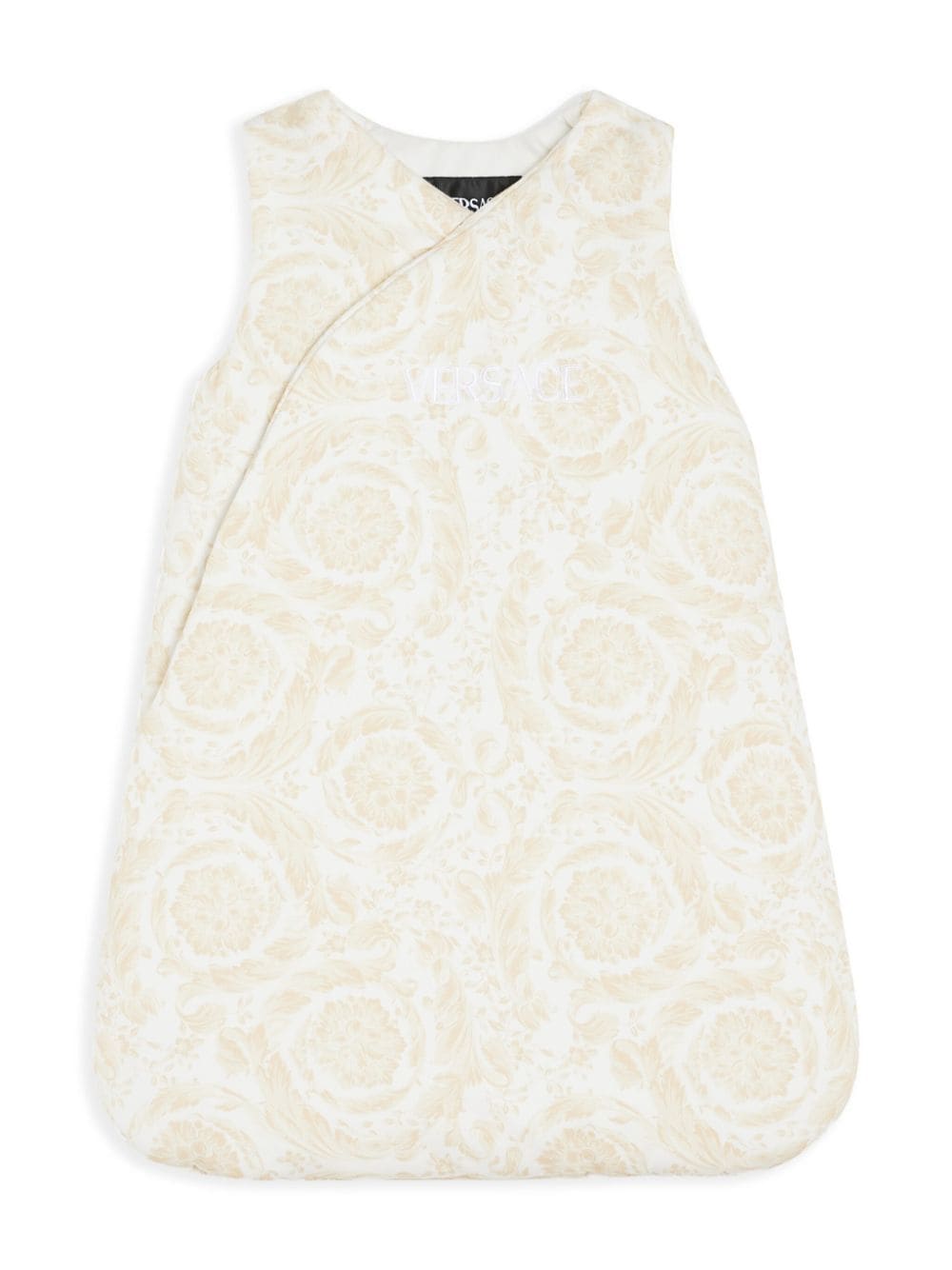 Versace Kids' Barocco-print Padded Nest In White