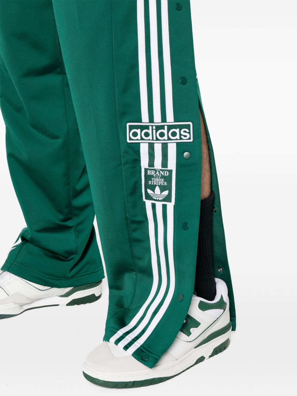 Shop Adidas Originals Adibreak Track Pants In 绿色