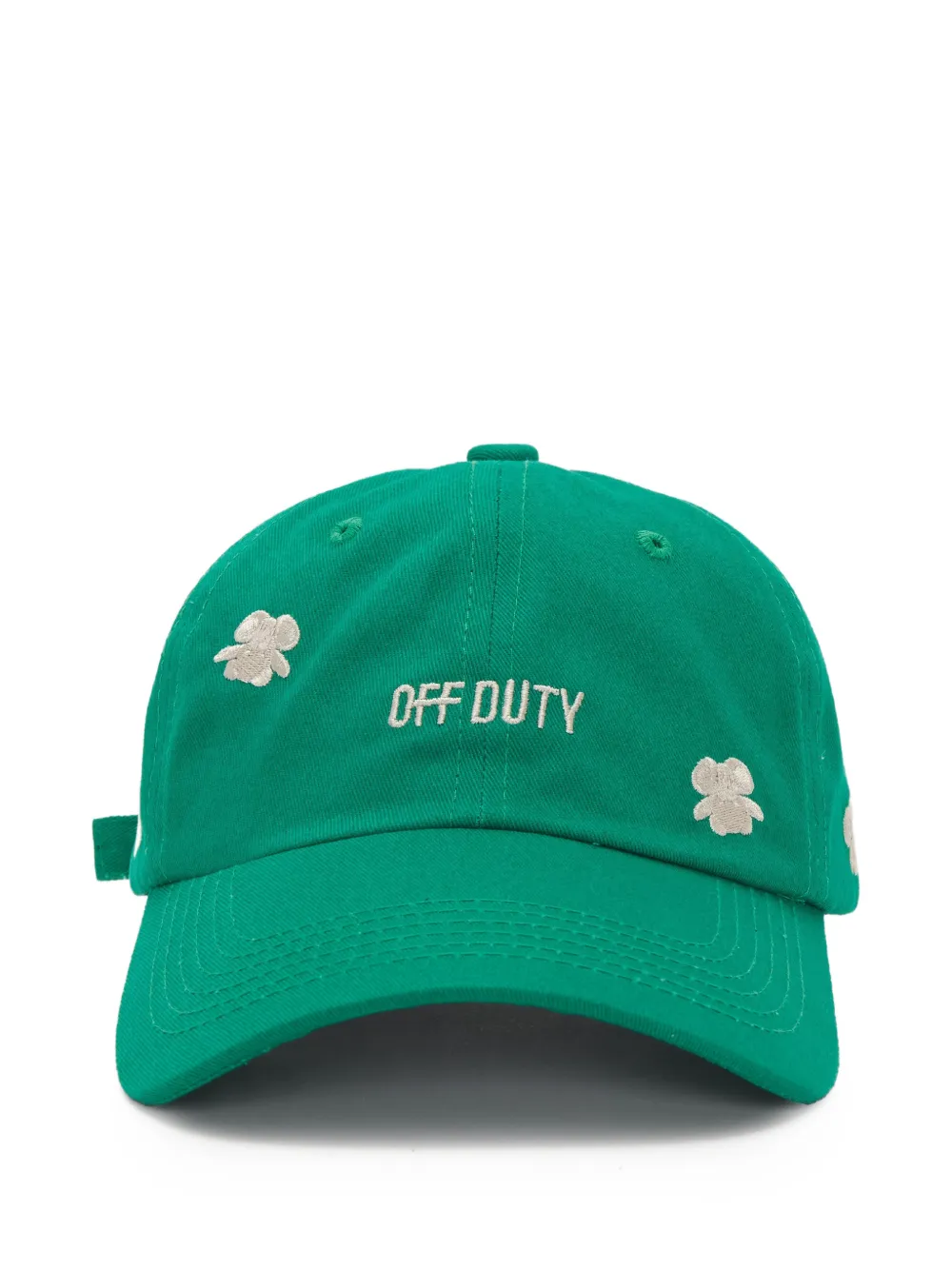 Off Duty Floral Rover Neith Cap In Green