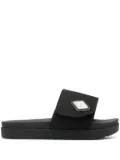 A-COLD-WALL* Diamond padded slides - Black