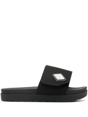 Raf Simons Astra ロゴ サンダル | ブラック | FARFETCH JP