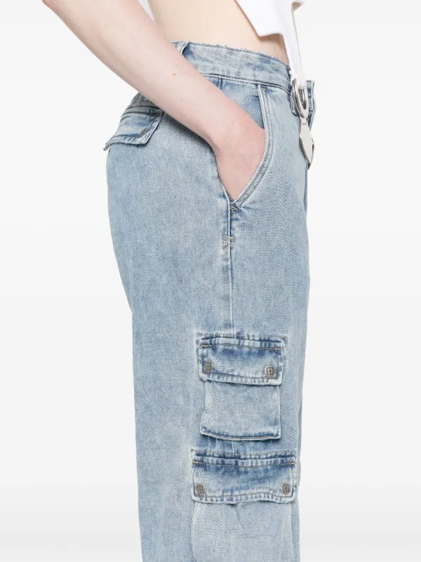 【SURGERY】oblique cargo jeans the blue [M SURGERY】oblique cargo jeans the blue [M