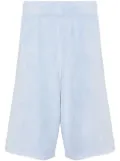 Martine Rose towelling knee-length shorts - Blue