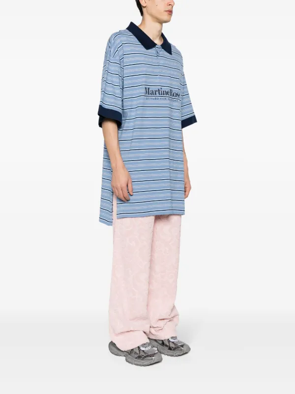 Martine Rose ストライプ Tシャツ | ブルー | FARFETCH JP Martine Rose ストライプ Tシャツ | ブルー | FARFETCH JP