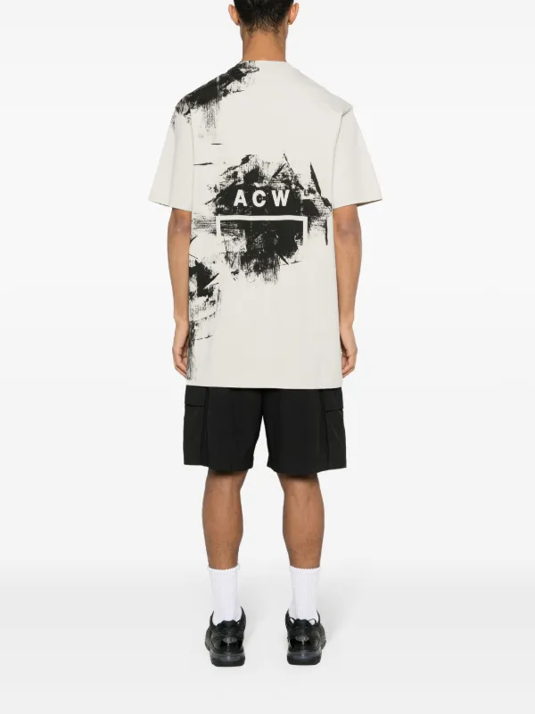 A-COLD-WALL* Brushstroke Cotton T-Shirt | Grey | FARFETCH SG
